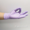 Gants jetables en nitrile pour les gants de l'hôpital